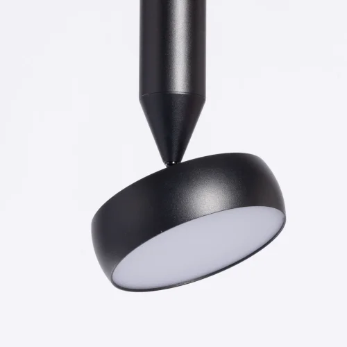 Светильник подвесной LED Информ 851011101 DeMarkt чёрный 1 лампа, основание чёрное в стиле современный хай-тек  фото 3